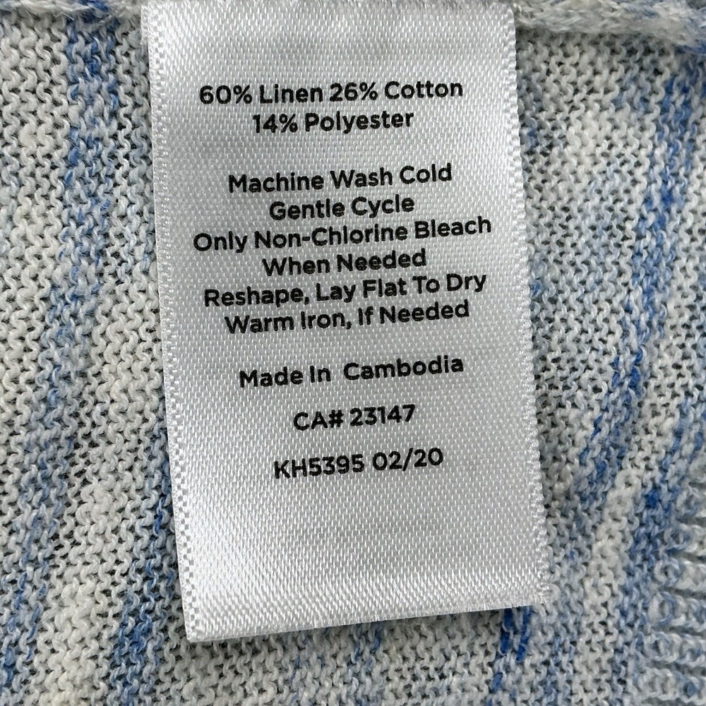 Talbots Cardigan Women Medium Blue Open Long Sleeve Knit Pockets NWT - Picture 7 of 15